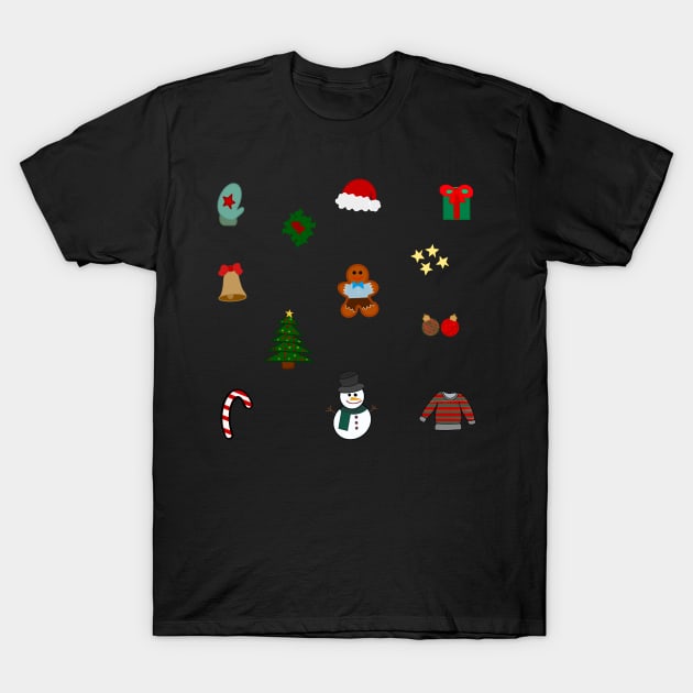 Christmas Doodles Sticker Pack T-Shirt by GrellenDraws